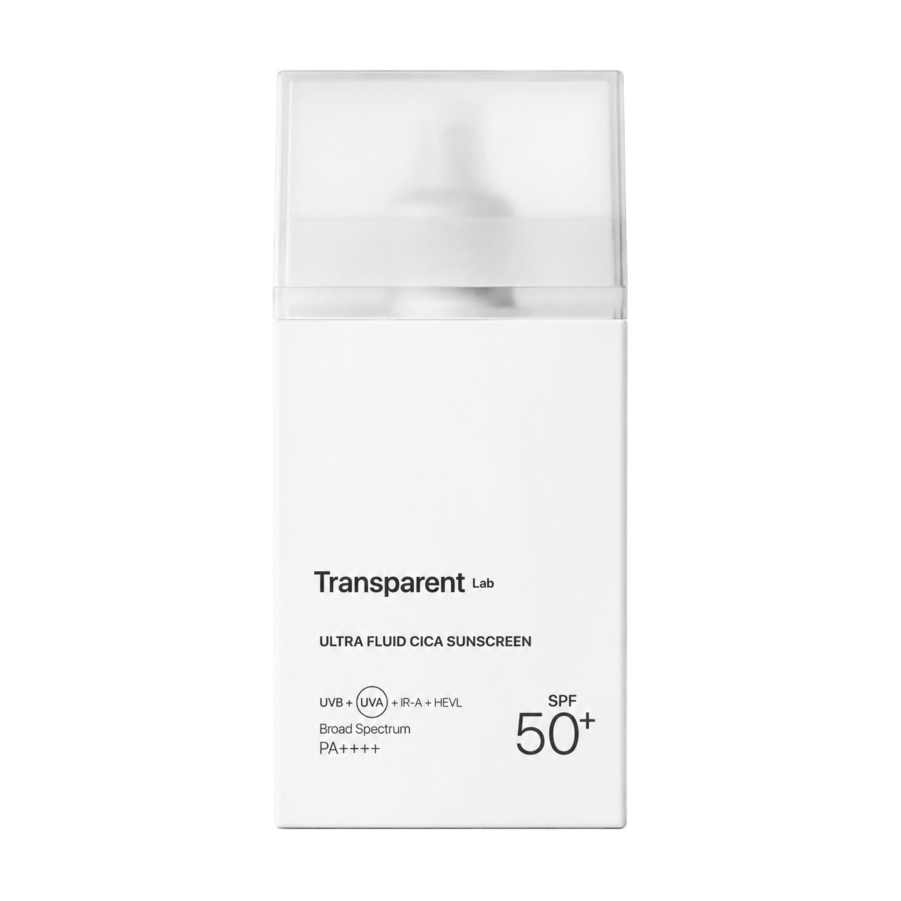 Сонцезахисний крем для обличчя Transparent Lab Ultra Fluid Cica Sunscreen SPF 50+ PA++++, 100 мл